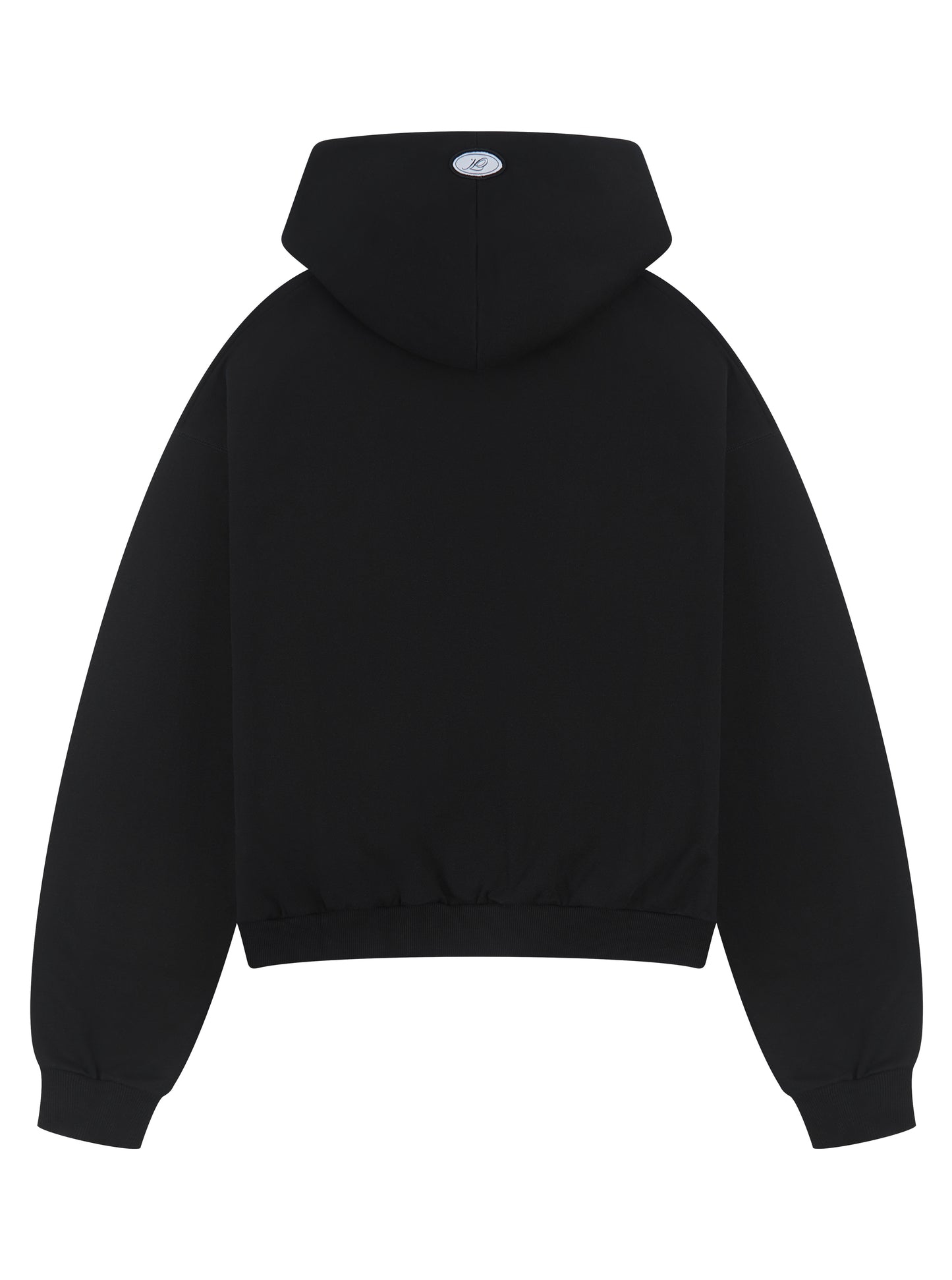 Heavy Zipped Hood - Black